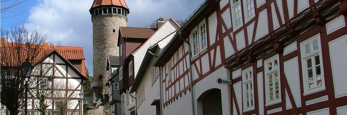 Eulenturm und Pfarrhaus der Stadt Spangenberg