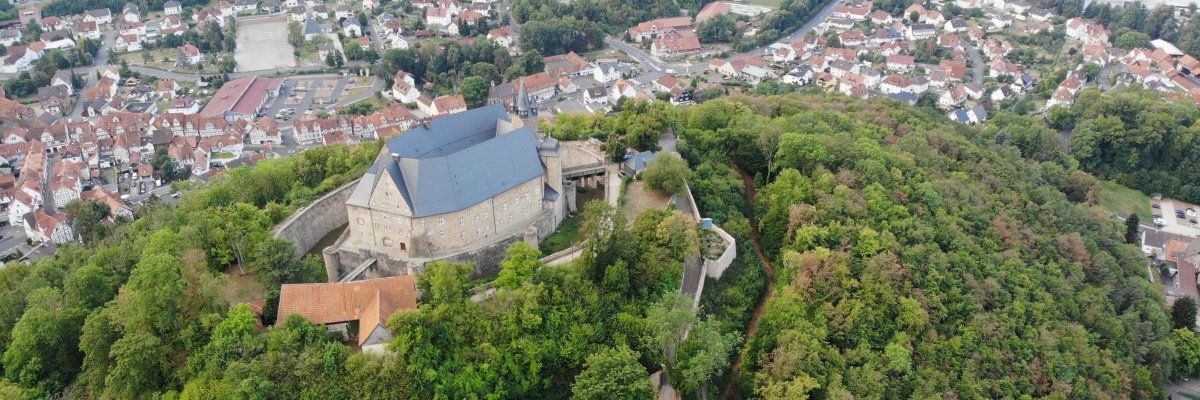 Vogelperspektive Burg Spangenberg