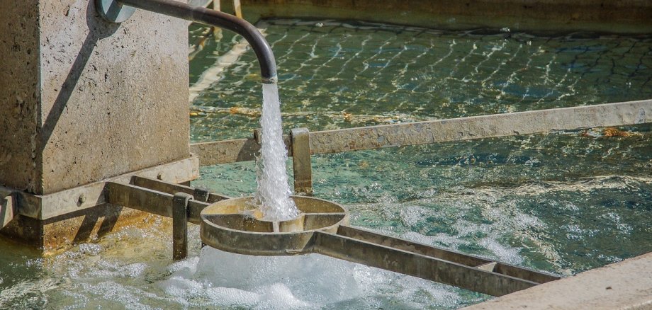 Wasserlauf im Wasserwerk