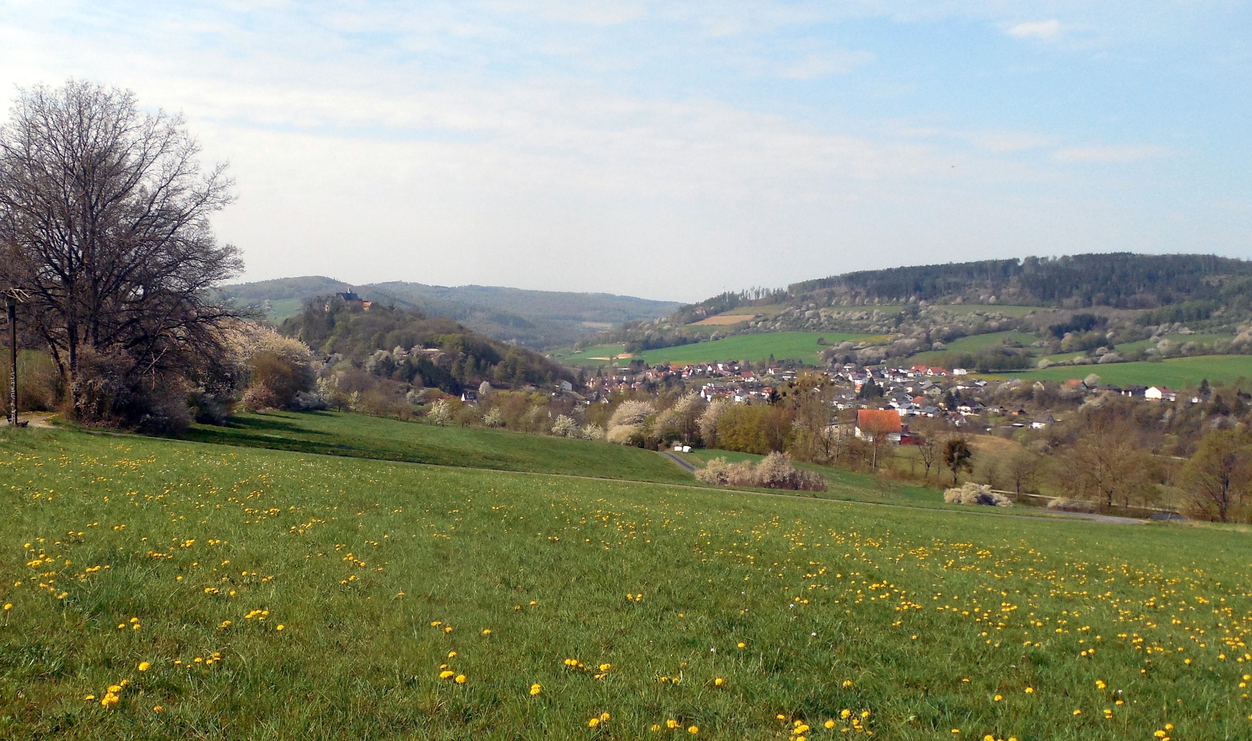 Barbarossaweg - hier Blick zum Schloss