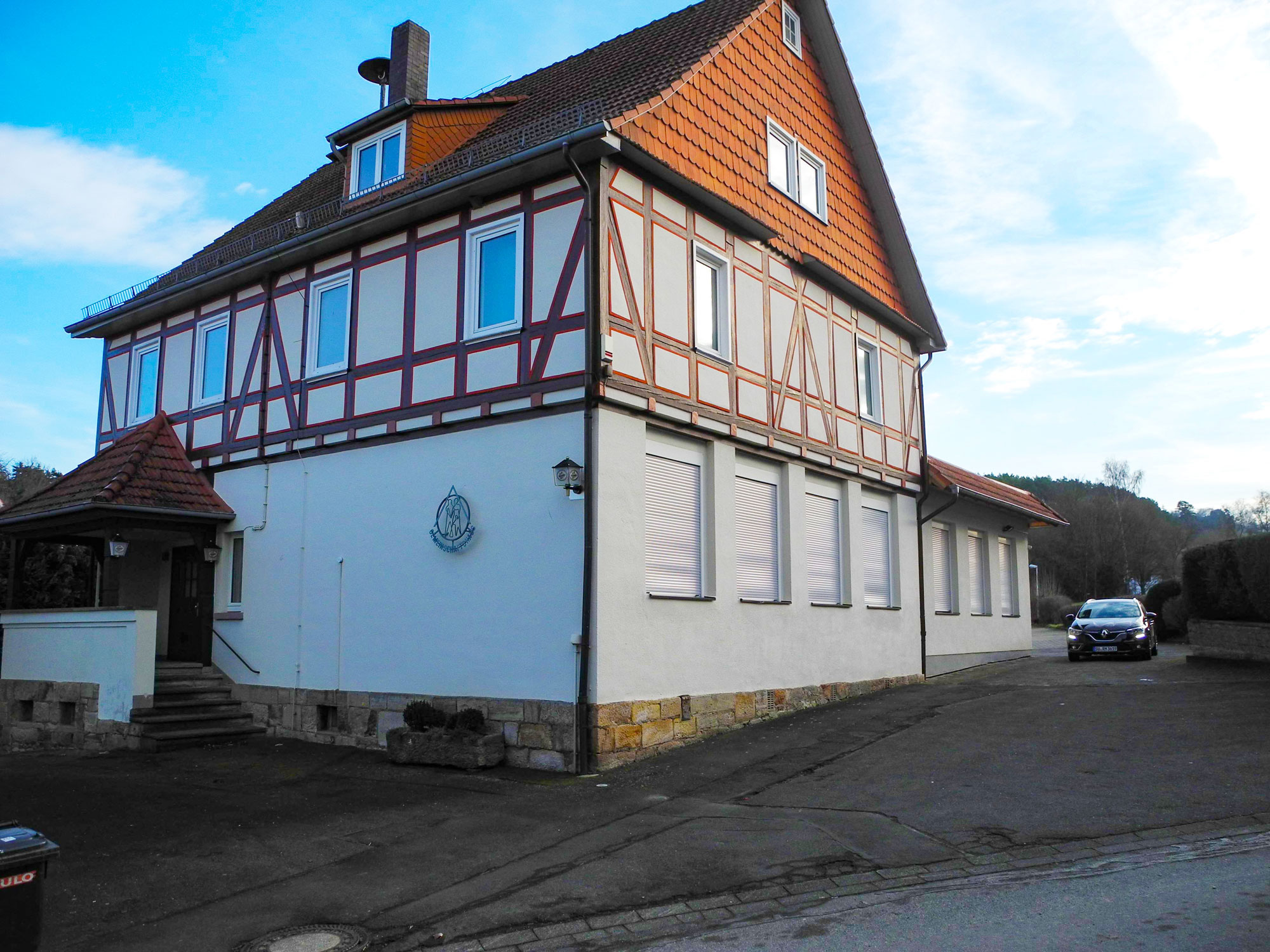 Außenansicht Dorfgemeinschaftshaus Bergheim