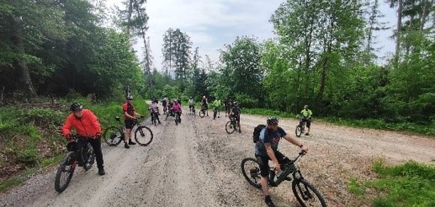 Radfahrerer auf Tour